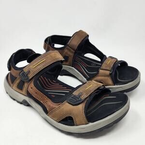 ECCO Hiking Sandal Men 12 Offroad Brown Nubuck Leather Comfort Shoes 06956456401